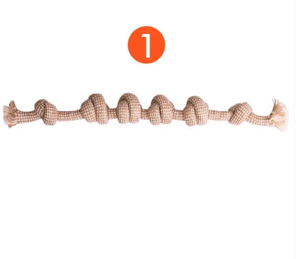 Pawssome Cotton Hemp Dog Toy Set